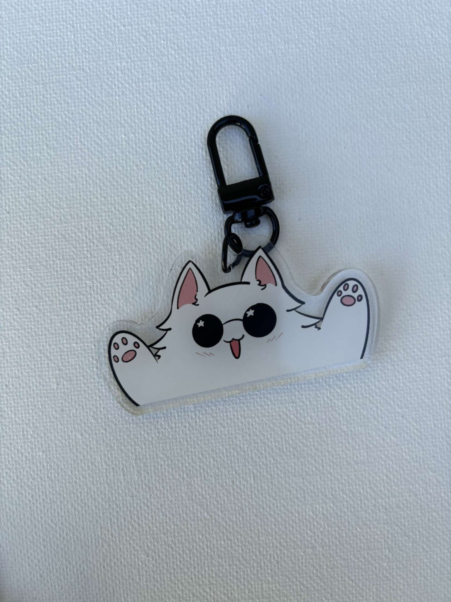 Gojo Cat Anime Acrylic Keychain