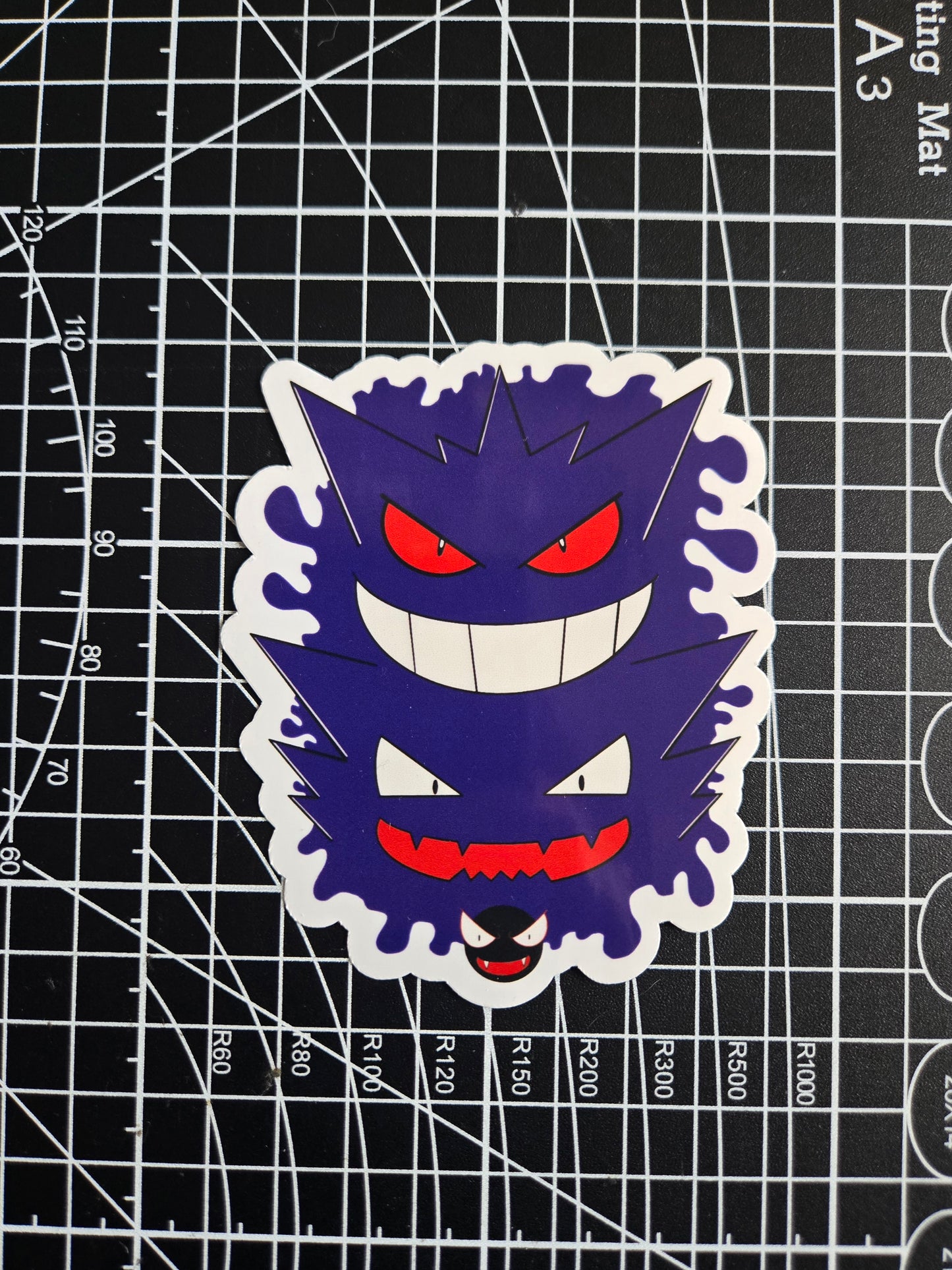 Purple Ghost Trio Video Game Sticker