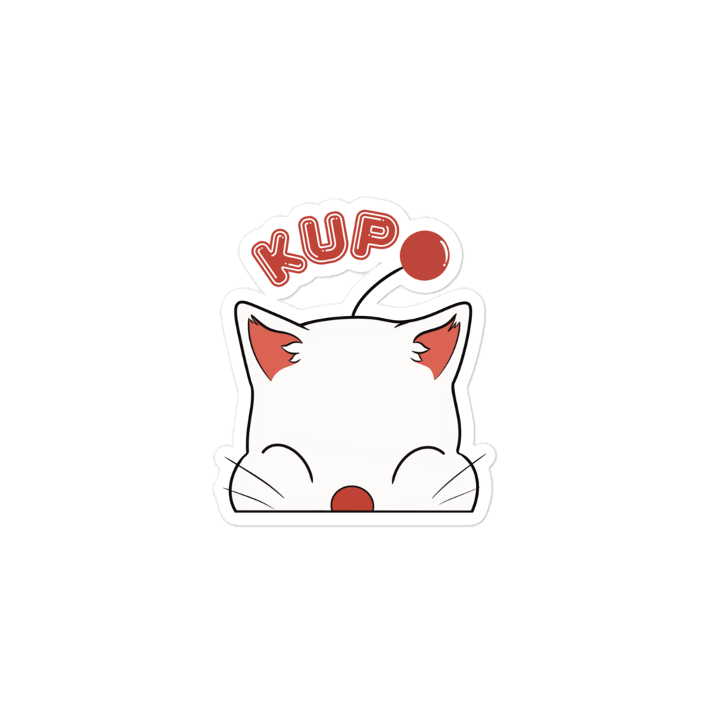 KUPO MOOGLE PEEKER VIDEO GAME STICKER