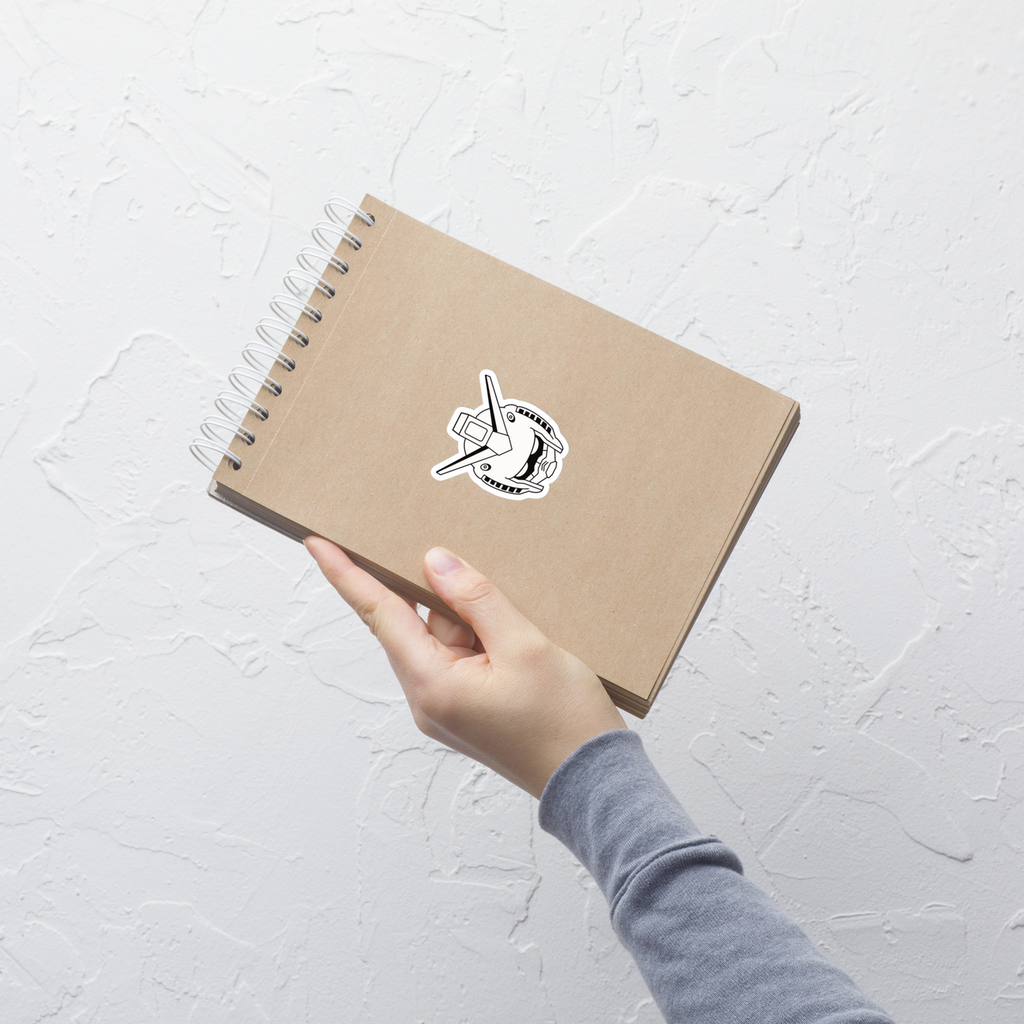 Mecha Robot Head Anime Sticker