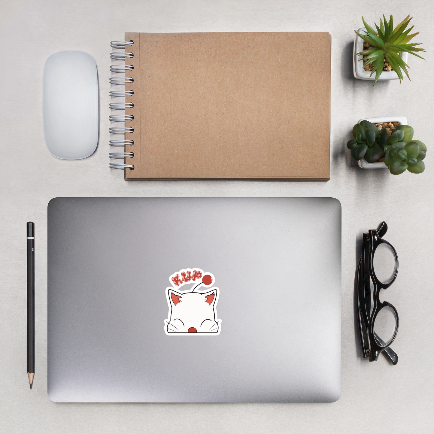 KUPO MOOGLE PEEKER VIDEO GAME STICKER