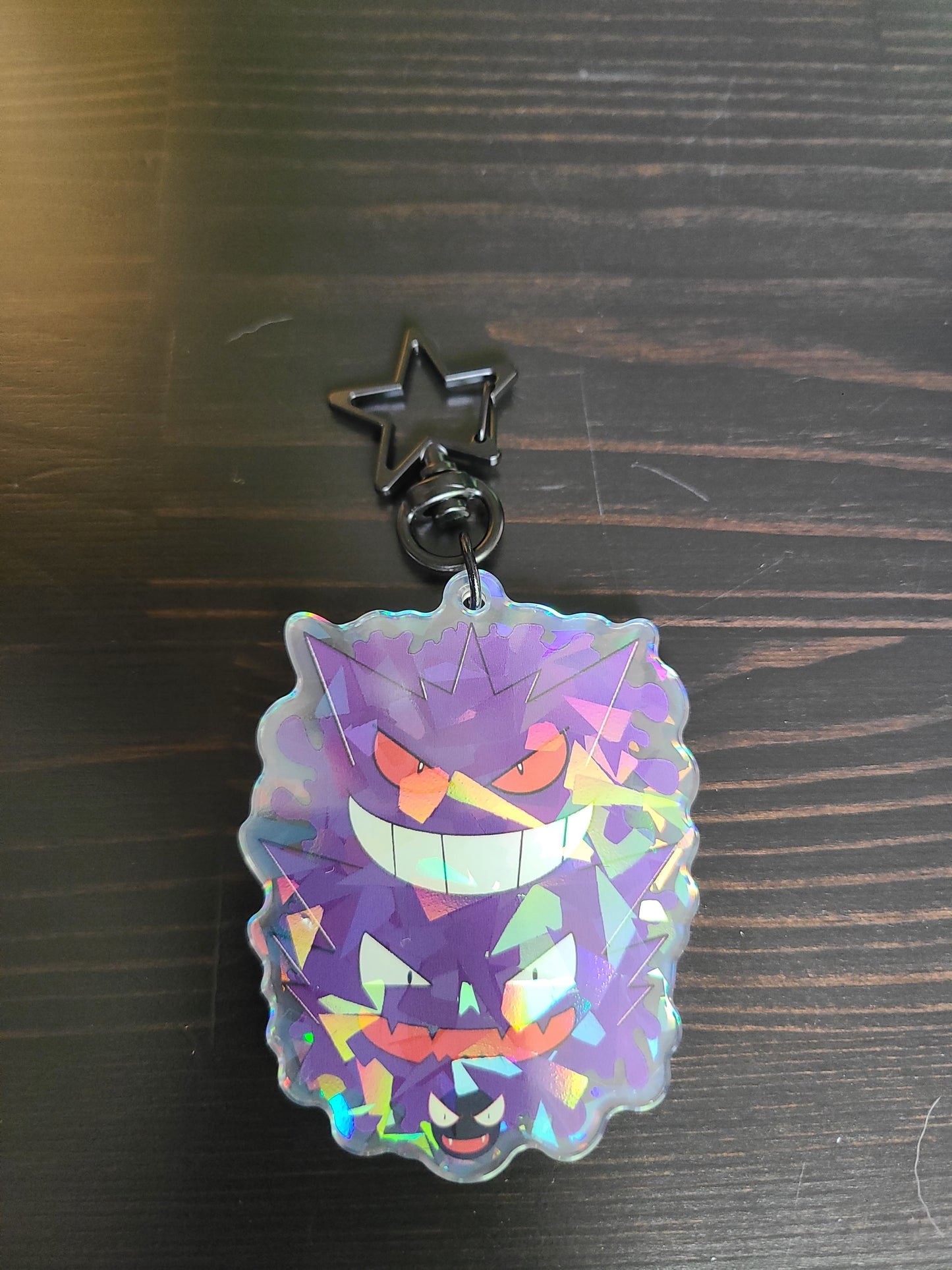 Purple Ghost Trio Video Game Acrylic Keychain