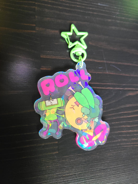 Katamari Prince Roll Up Acrylic Keychain