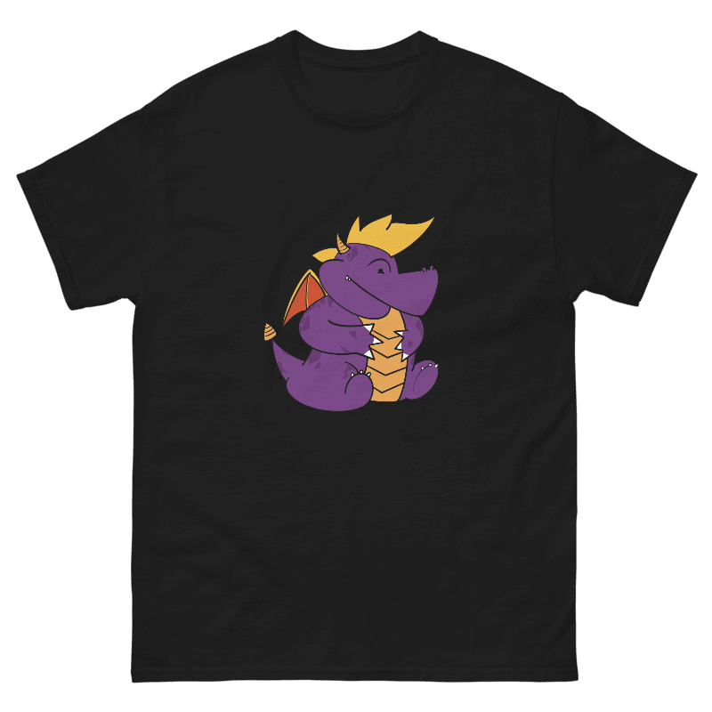 Chunky Purple Dragon Video Game T-Shirt