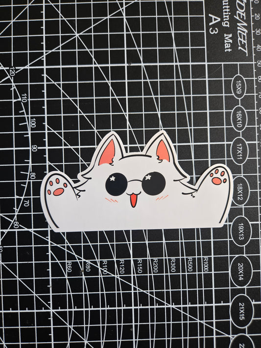 Gojo Cat Anime Sticker