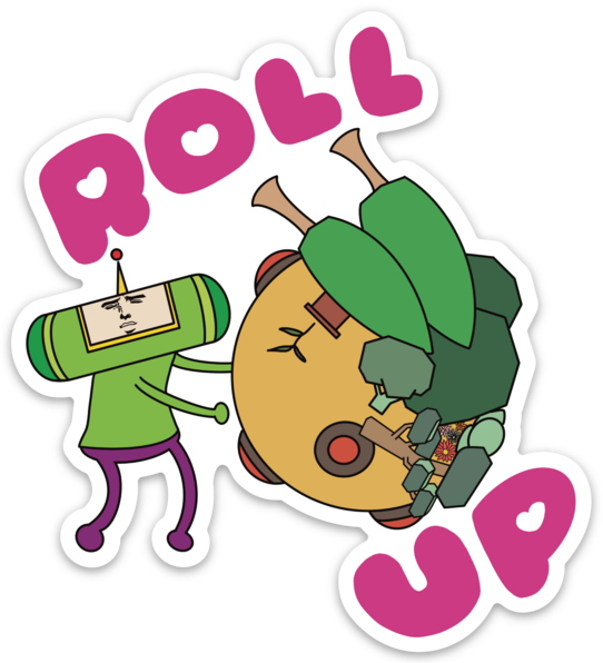 Katamari Prince Roll Up Sticker