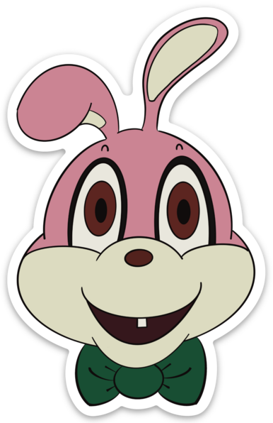 Robbie the Rabbit SH Mascot Video Game Sticker