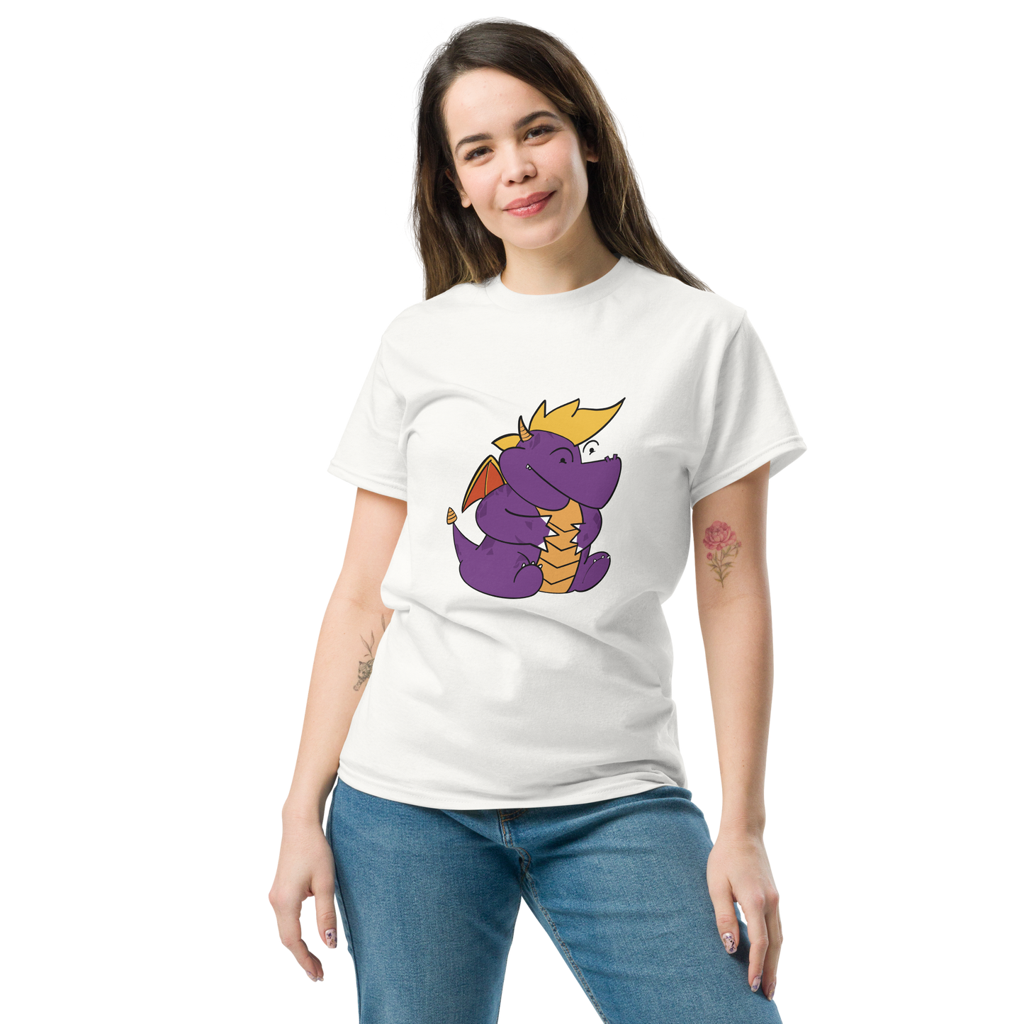 Chunky Purple Dragon Video Game T-Shirt