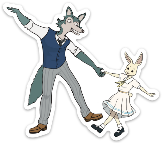 Legoshi and Haru Bstars Waltz sticker