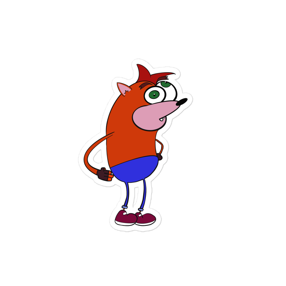 Crash Classic Video Game Sticker