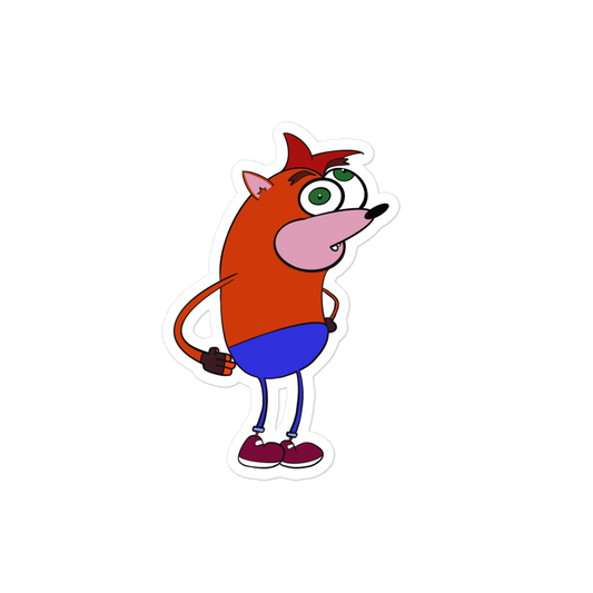 Crash Classic Video Game Sticker