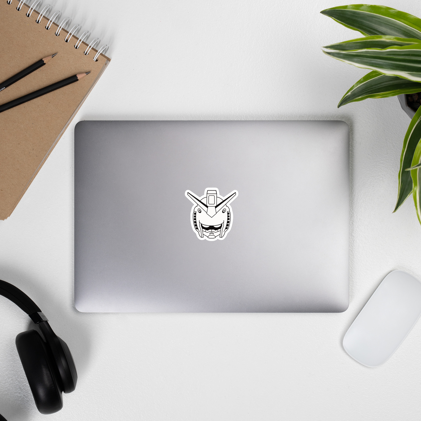 Mecha Robot Head Anime Sticker