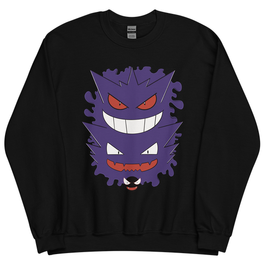 Purple Ghost Trio Anime Crewneck