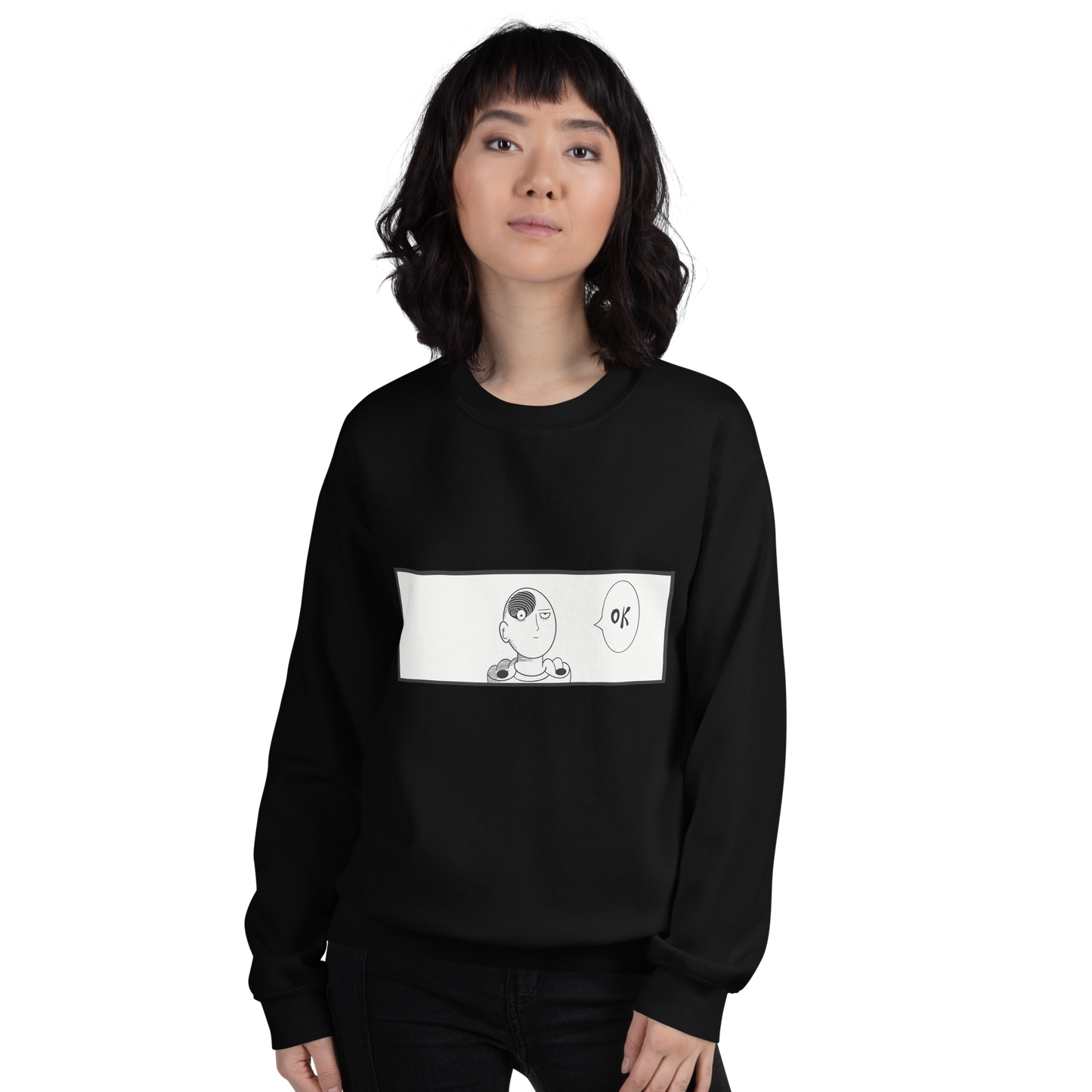 Punch Man Spiral Manga Anime Crewneck