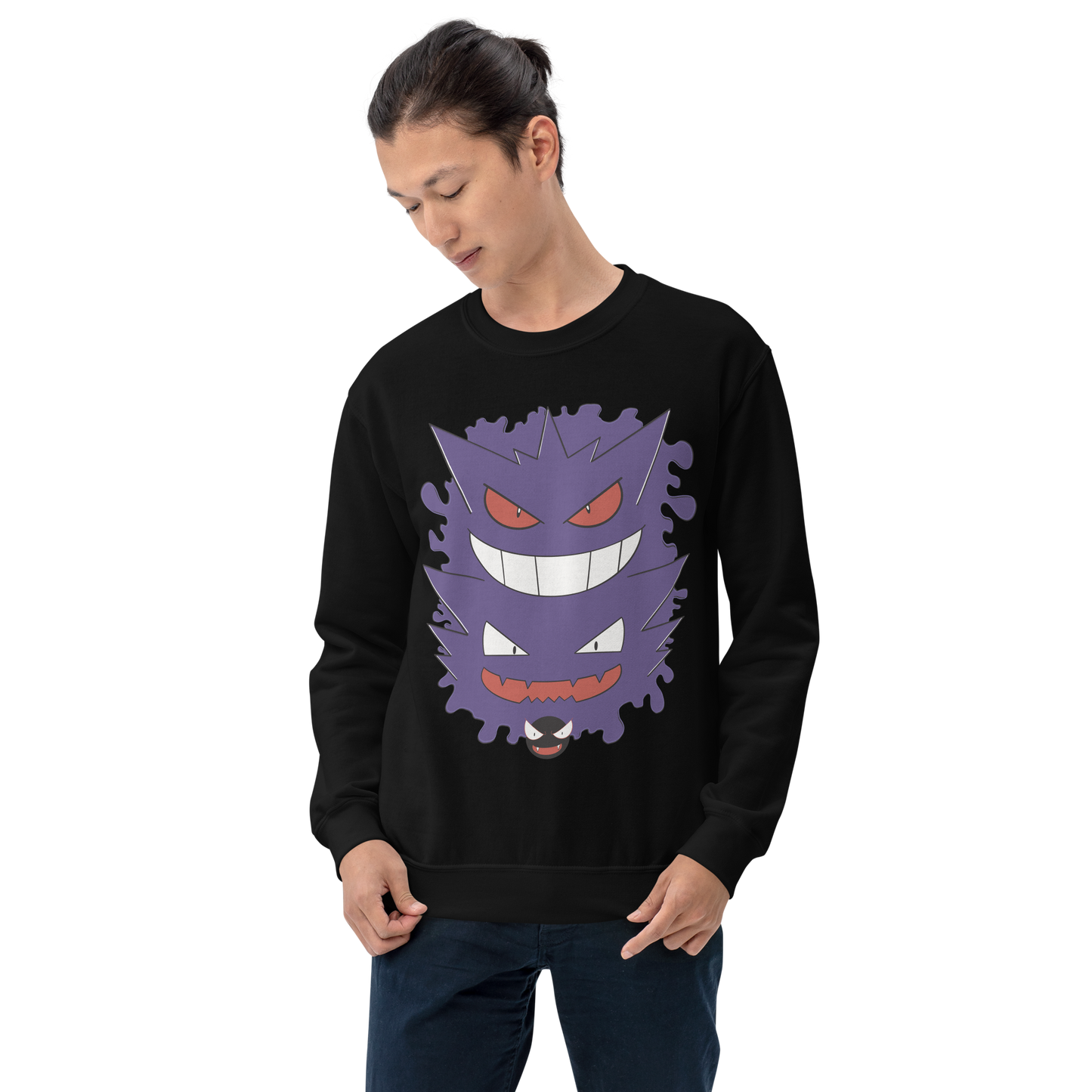 Purple Ghost Trio Anime Crewneck