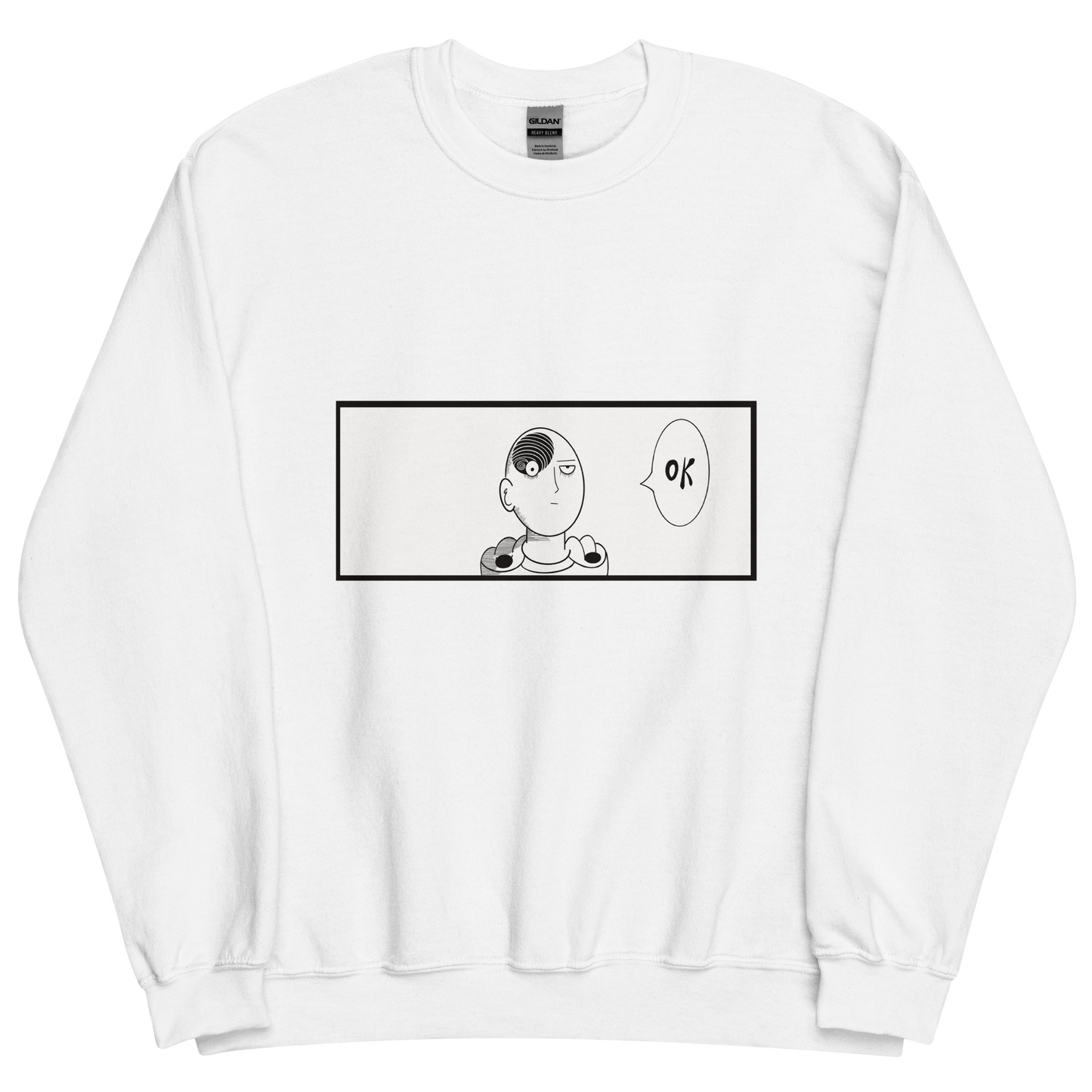 Punch Man Spiral Manga Anime Crewneck